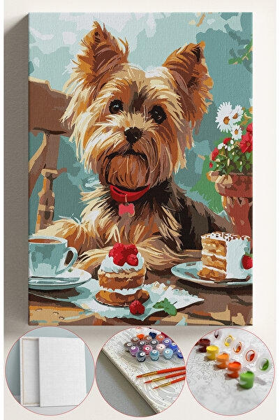 Sulepas Sayılarla Boyama Seti Numaralı Tuval Fırça Boya 40x50 Cm -SÜS KÖPEĞİ ...