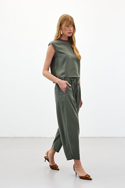 Sateen Шальвар Кесім Пантолон - Хакі