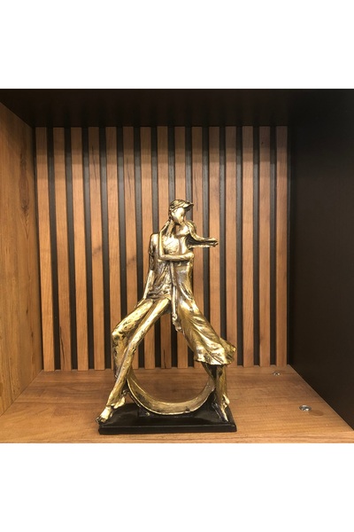 Evimore Çember Üstü Sevgili Gold Biblo Ev Dekorasyon Ofis Dekor Obje