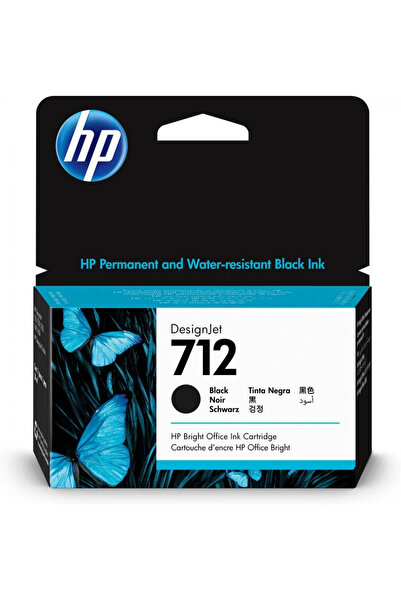 HP 3ED70A CERNEALĂ 712 38 ML NEAGRĂ