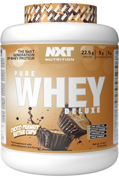 NXT Nutrition أكواب زبدة الفول السوداني بنكهة الشوكولاتة الفاخرة من Pure Whey...