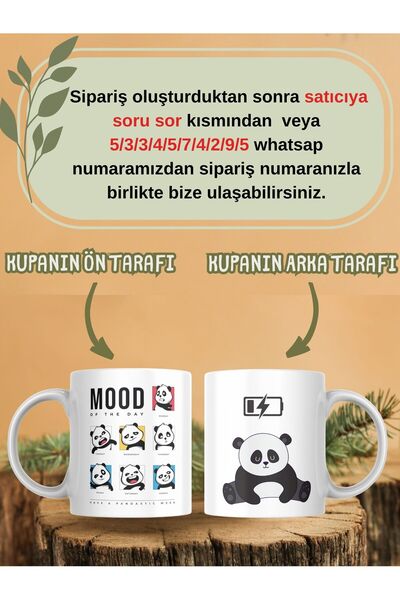 Nova baskı Premium Mug with Panda Mood Design