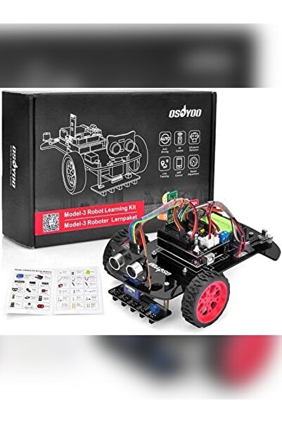 OSOYOO V2.0 Bataryalı Akıllı Robot Araba Kiti – Arduino , Bluetooth , Çizgi Takip ve Engel Algılama