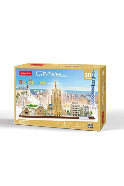 Armin Loretta Mc256h Cubic Fun, City Line - Barcelona - Spania, Puzzle 3D
