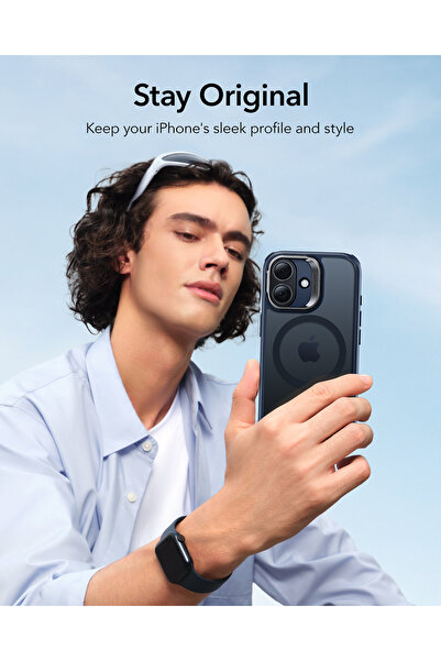 ESR Apple iPhone 17 Classic Hybrid Magsafe Case with Stand - Camera Control Button - Frosted Blue