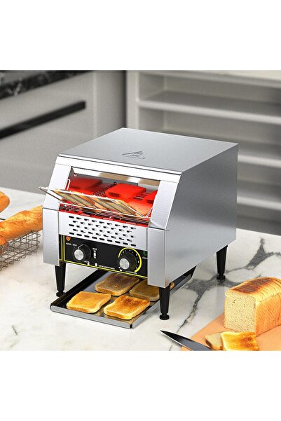 Genaric RESKIU Commercial Toaster Conveyor 600 slices/h Heavy Duty Stainless Steel Conveyor Toaster