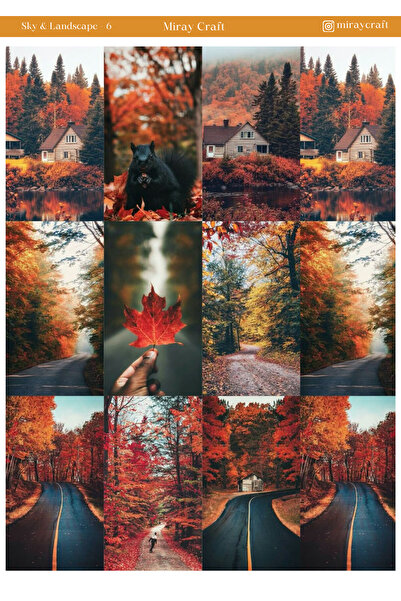 MirayDesign 1 komad nalepnice sa temom neba i pejzaža, dimenzija 12*17 cm, za...