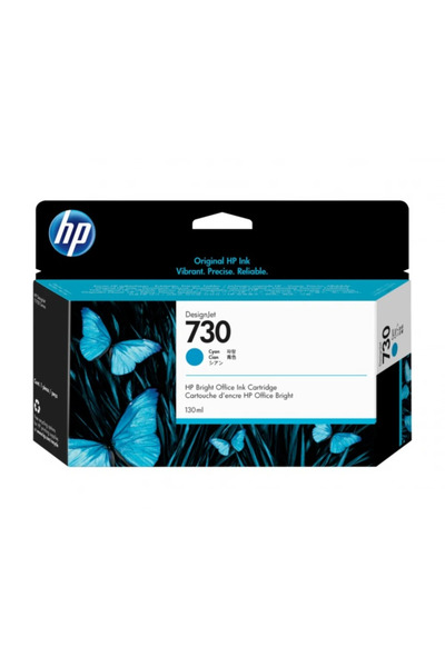HP P2V62A ΜΕΛΑΝΙ 730 130-ML ΚΥΑΝΟ