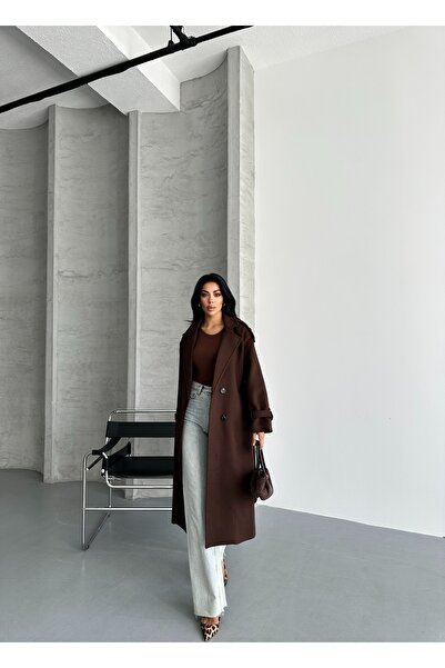 MEECY Γυναικείο παλτό κασετίνας Laura με ζώνη, νέας σεζόν, με επένδυση, κορυφαίας ποιότητας, άνετη εφαρμογή