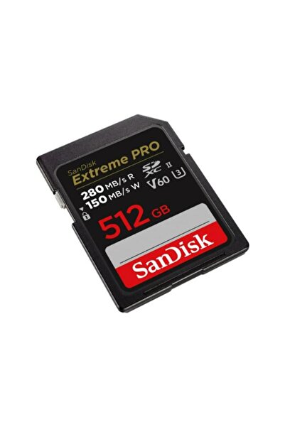 SanDisk Extreme Pro 512Gb Sdsdxep-512G-Gn4In 280Mb/S Uhs-Ii Sdxc 6K-4K Uhd Memory Card