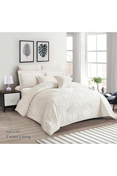 ALBAGSHI Luxury Jacquard Bedding Set - 8 Pieces