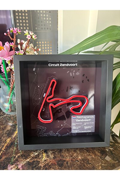 Arvina Atelier 3D Formula 1 Pist Haritası Poster – Netherlands Zandvoort | Çe...