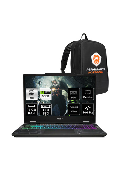 MSI Cyborg 15 Intel Core 5 210H 16GB 1TB SSD RTX5060/8GB 15.6" FHD FDOS Gamin...