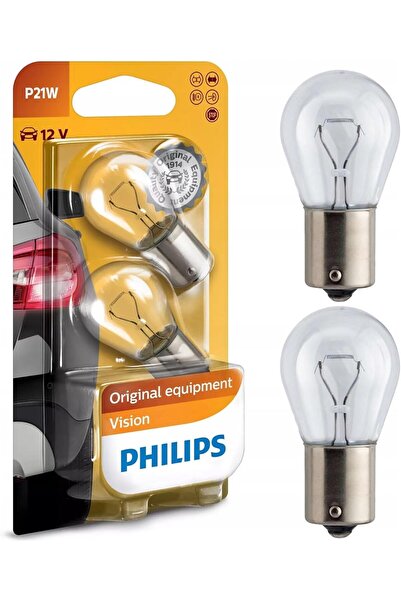Philips P21W Stop Ve Sinyal Ampulü Premium 12 V - 2'li Paket