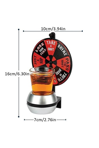 Flippy Shot Wheel Game, Flippy, For Party, 16x10x7 Cm, Glass Included, +18 Years