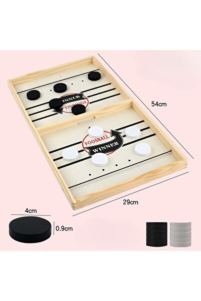 Flippy Interactive Fooseball Game, Flippy, Ice Hockey Type, Wooden, 10 Game Pieces, +4 Years, 54 x 29 cm, M