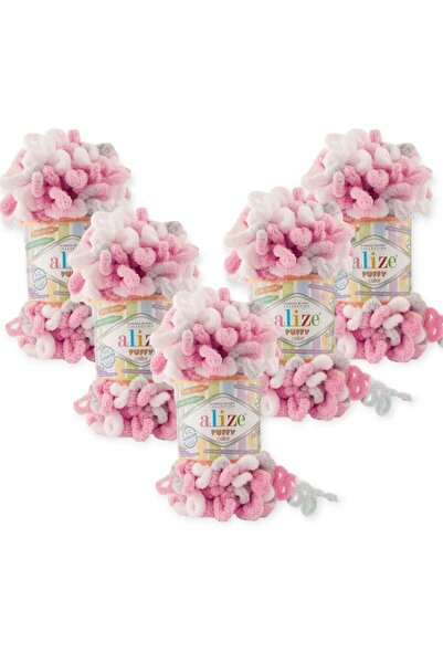 Elize Puffy Yarn Wool 5 Pieces