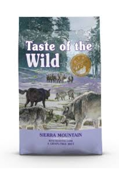 Taste of the Wild وصفة سييرا ماونتن للكلاب مع لحم الضأن المشوي 390 جرام (كلاب)