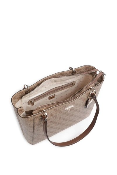 Guess حقيبة كتف نسائية باللون البني من نويل II HWBG9672250