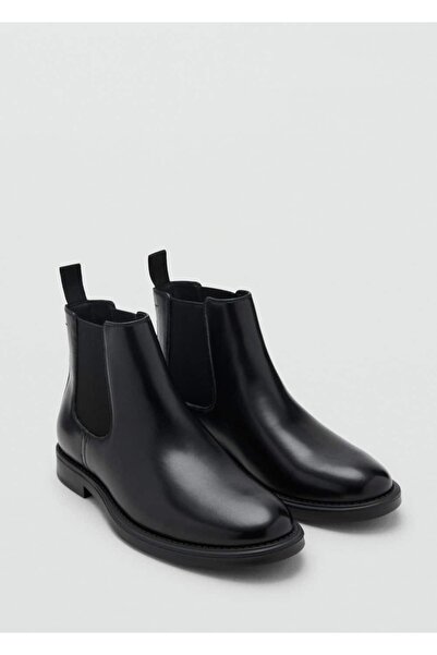 MANGO Man Deri görünümlü Chelsea bot