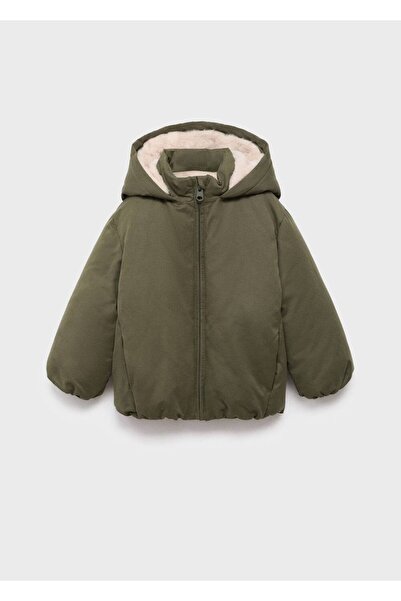 MANGO Baby Kapüşonlu kapitone anorak