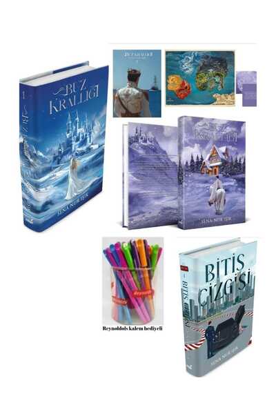 İndigo Kitap Buz Krallığı 1 Ve 2 Ciltli / Bitiş Çizgisi Ciltli 3 Kitap Set