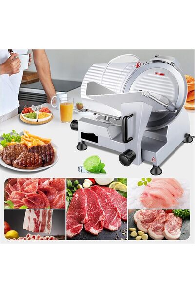 Becker's WRQsdfg 10 Inch Blade Electric Food Slicer Cutter Grinder Meat Slicer Machine for Commercial Deli Me
