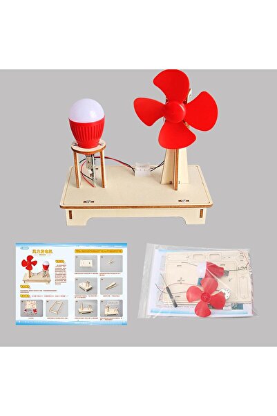 Generic Wind Power Generation Wooden DIY Science Experiments Model Kit