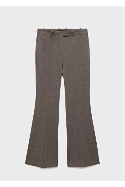 MANGO Woman Orta belli wideleg pantolon