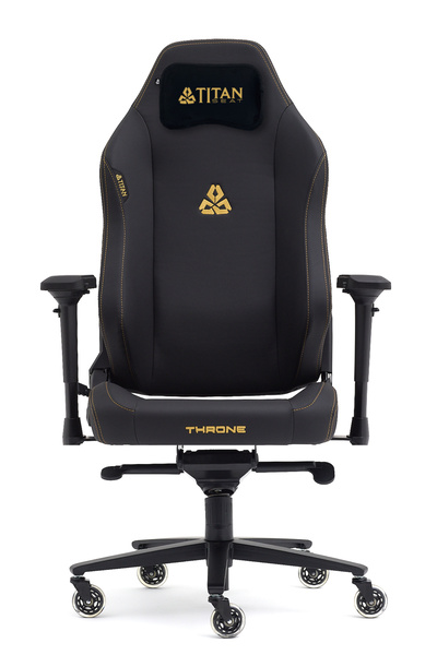 Titanseat Throne Leather Gold Oyuncu Koltuğu