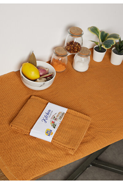 Saf By Arams Set of 2 Kitchen Dish Towels 100% Cotton Cloth Soft Cleaning Drying Absorbent Terry Ribbed.