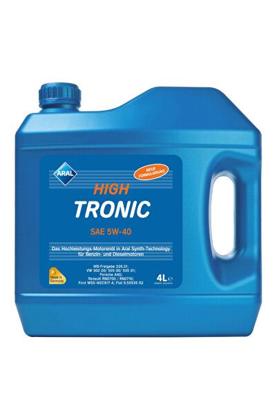 Aral Ulei HighTronic 5W40 154FE7, volum 4 litri, sintetic pentru Fiat, Renaul...