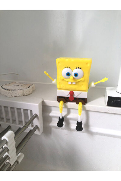 Genel Markalar Sünger Bob Temalı Bulaşık Süngerliği – Eğlenceli Mutfak Organizeri