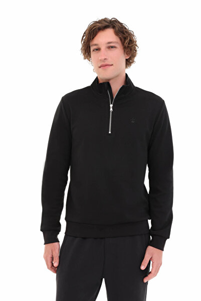 lumberjack 5W Mb Bs47 Hzıp Sw 5Pr Schwarzes Herren-Sweatshirt A102024315