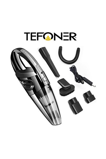 TEFONER مكنسة كهربائية محمولة ولاسلكية متعددة الاستخدام للمنزل والسيارة بقوة ...