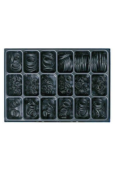 BERNER Set of 566 BS3037 O-ring seals, made of corrosion and acid resistant rubber, size