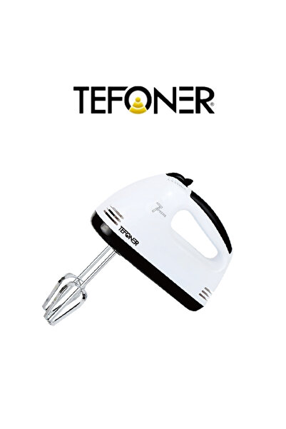 TEFONER Automatic electric egg beater. Powerful 300-watt electric hand mixer. Electric mixer with four heads. Egg beater.