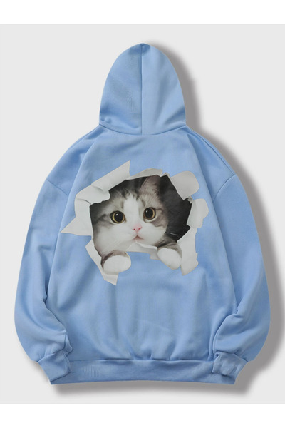 COHERENT Unisex Ανδρικό/Γυναικείο πολύχρωμο φούτερ με κουκούλα από βαμβακερό ...