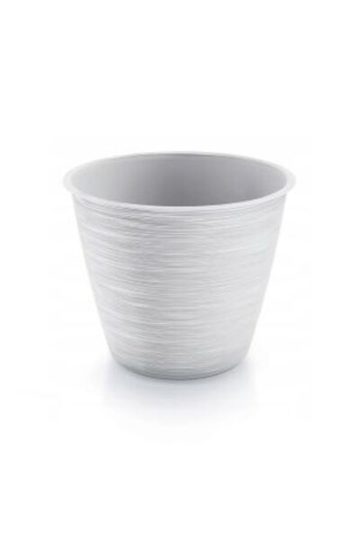 Prosperplast Decorative flower pot, round, white, 5.1 L, 23.520.7 cm, Furu