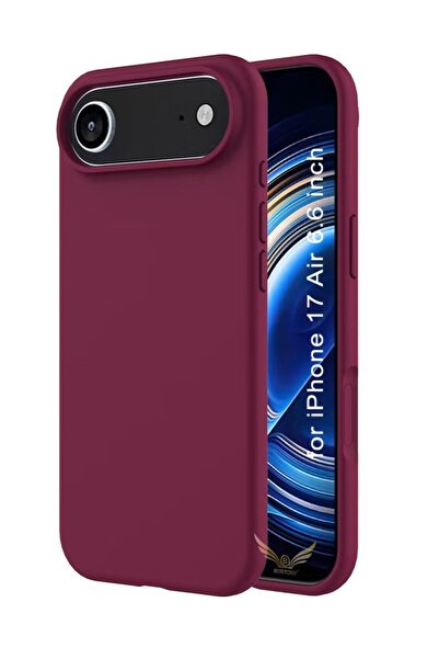 GENERAL جراب سيليكون لهاتف iPhone 17 Air: غطاء ناعم غير لامع مضاد لبصمات الأصابع ومقاوم للصدمات مع حماية للكاميرا