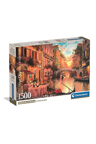 Cities Orașe Venezia Italia puzzle compact cu 1500 piese Clementoni