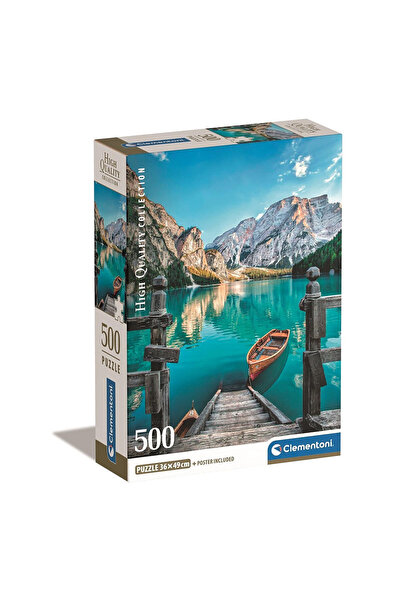 Cities Orașe Braies Lake Puzzle Italia 500 de piese Clementoni