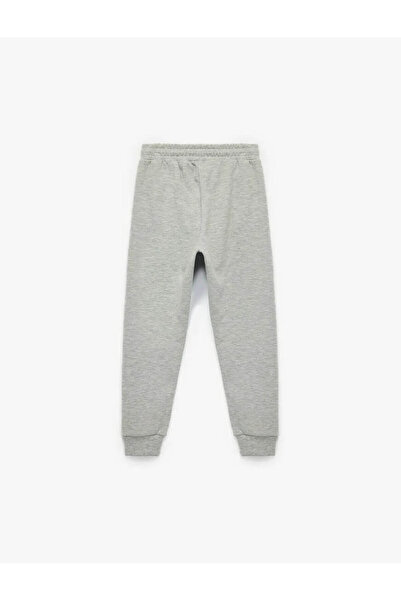 Koton Baskılı Şardonlu Jogger Gri Erkek Çocuk Eşofman Altı 6WKB40123TK