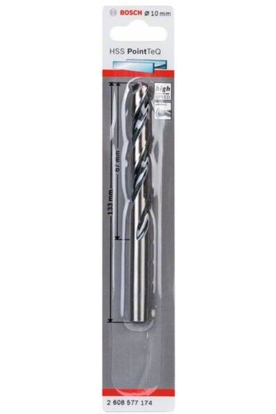 Bosch Burghiu HSS spiral PointTeQ de 10,0 mm