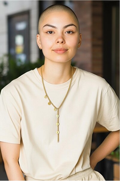 derokas Y Kolye Çelik İsimli Kişiye Özel Zarif Şık Trend Kararmaz