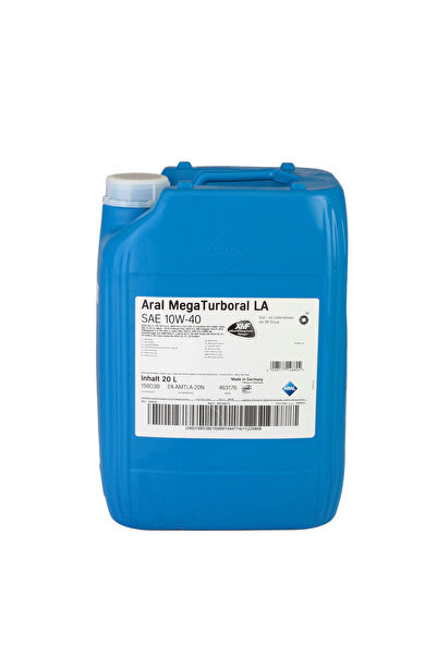 Aral Ulei motor Mega Turboral LA 10W40 20L compatibil cu Renault, MB, MAN, Volvo