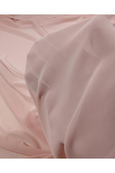 Kumaş Parça șifon de culoare roz deschis (lățime 140 cm x lungime 250 cm)