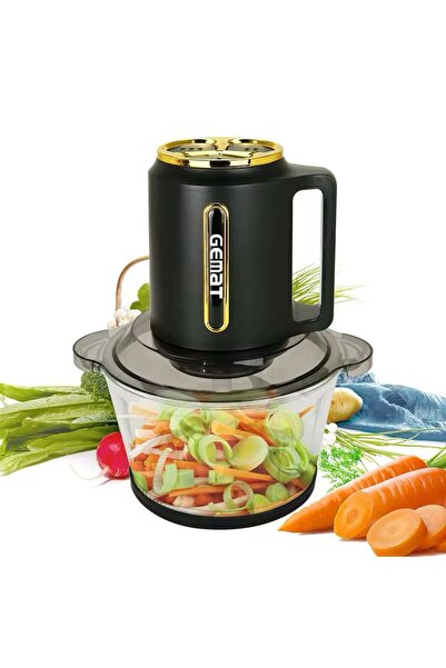 hoffmans Επαγγελματικός Ηλεκτρικός Κόφτης - Γυάλινος 3L, 1800W, 4 Λεπίδες, 3 Ταχύτητες, Λαχανικά, Φρούτα και Κρέας