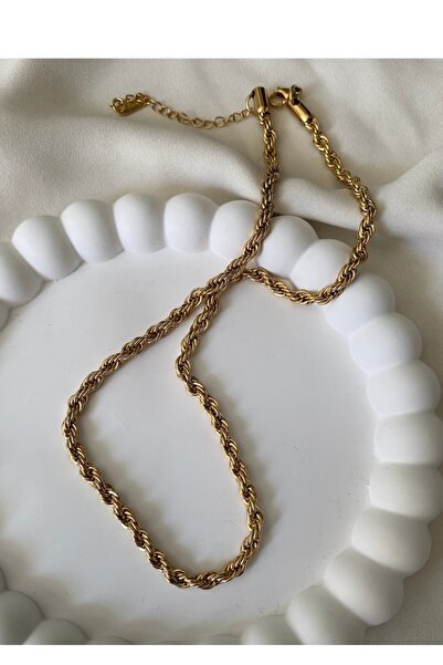 gaila design Steel Twist Chain Necklace