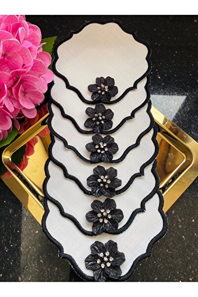 ELÇİÇEK HOME Sunum Peçete,Kokteyl Peçete,Kahve Yanı Sunum Peçete 6Adet